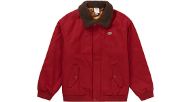 Supreme LACOSTE Wool Bomber Jacket Red