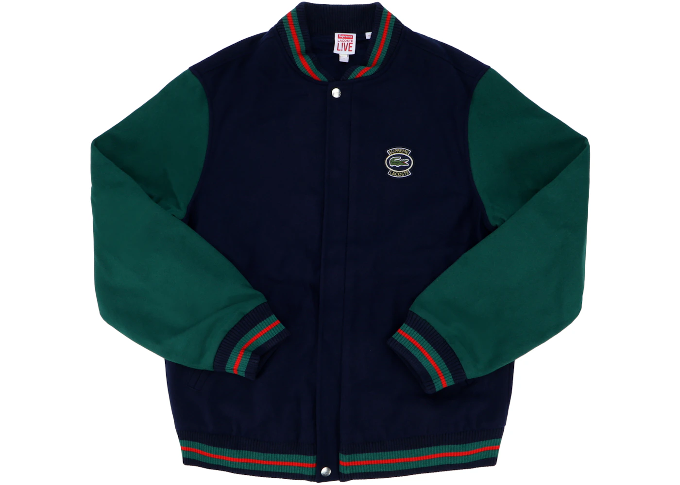 Supreme lacoste wool bomber Outlet