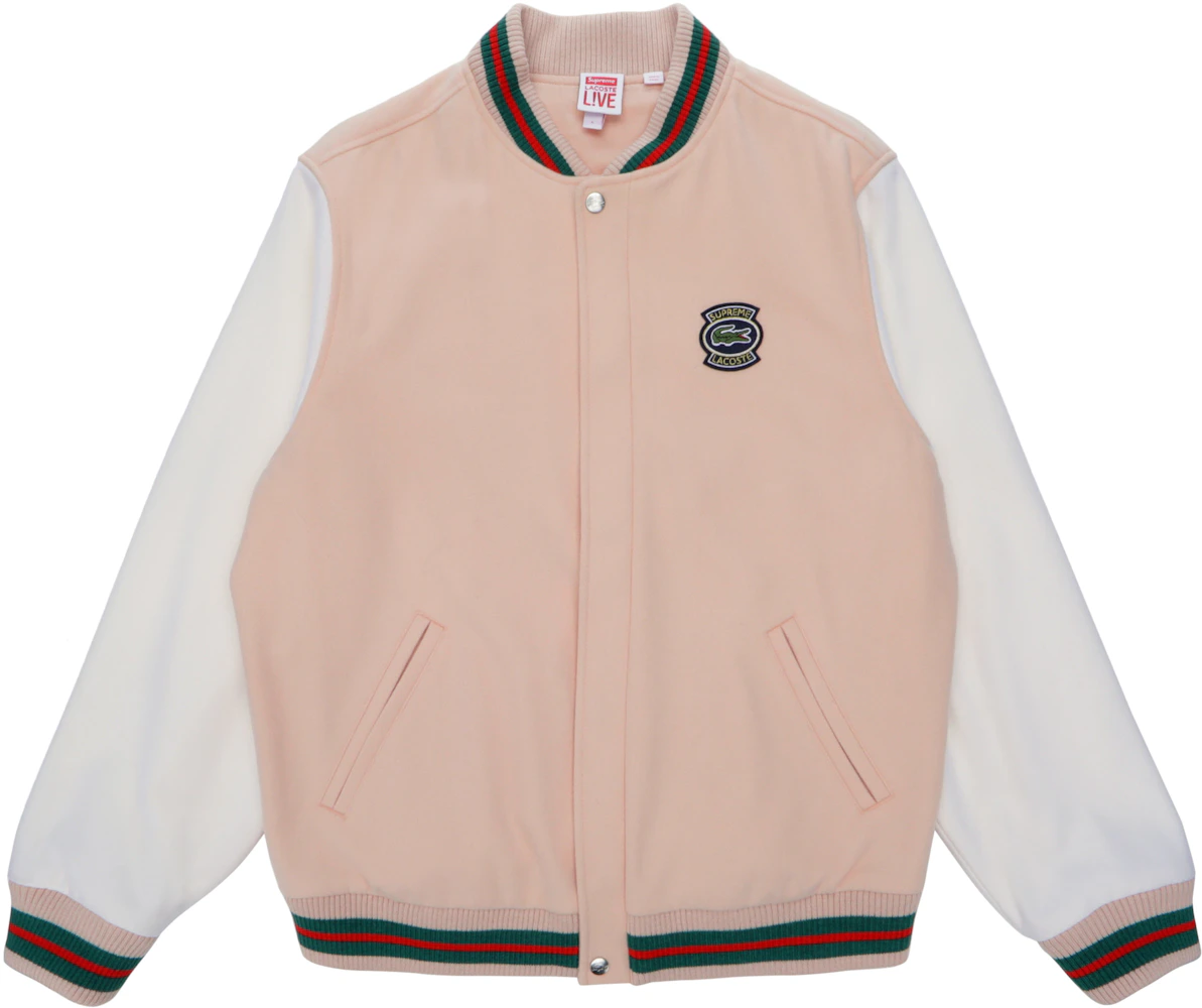LACOSTE Wool Varsity Jacket Peach Men's - SS18 US