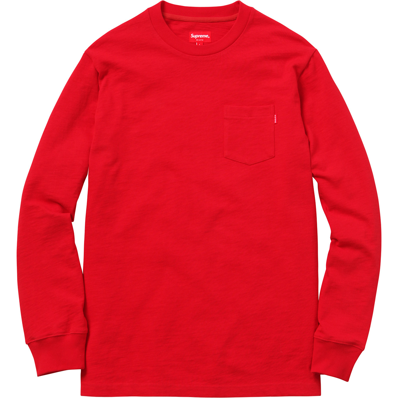 Supreme L/S Pocket Tee Red Tribal Camo Men's - FW19 - GB