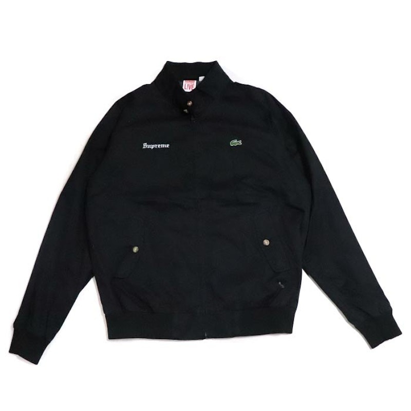 Supreme Lacoste Harrington Jacket Black