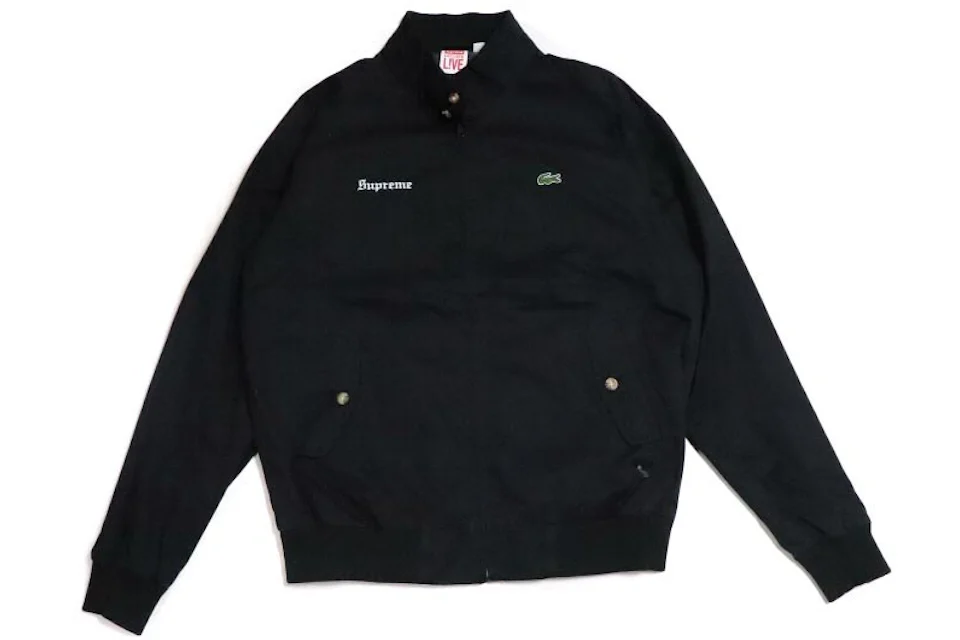 Supreme Lacoste Harrington Jacket Black
