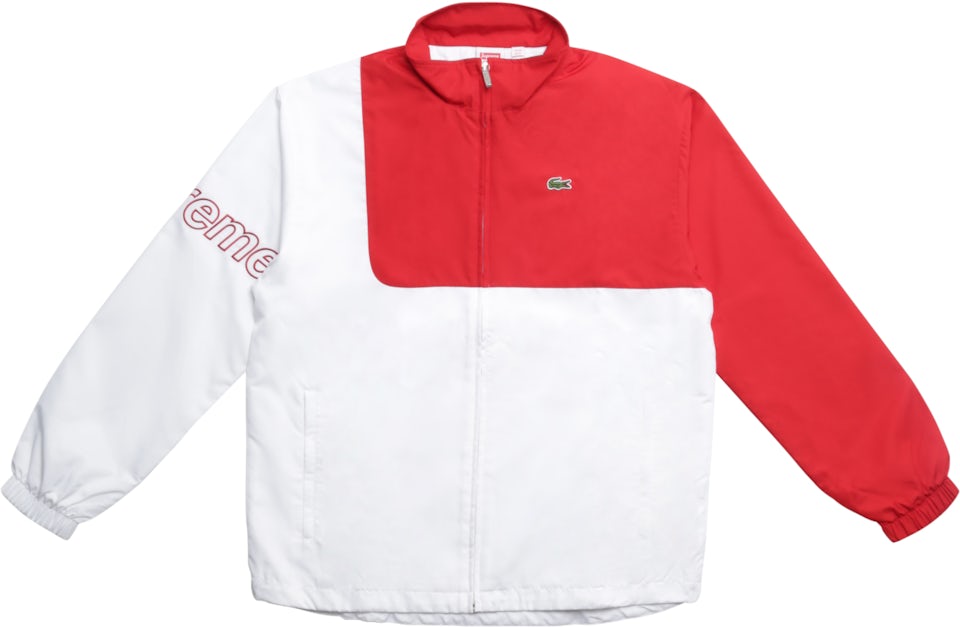 Supreme Lacoste Track Jacket Red - SS17 US
