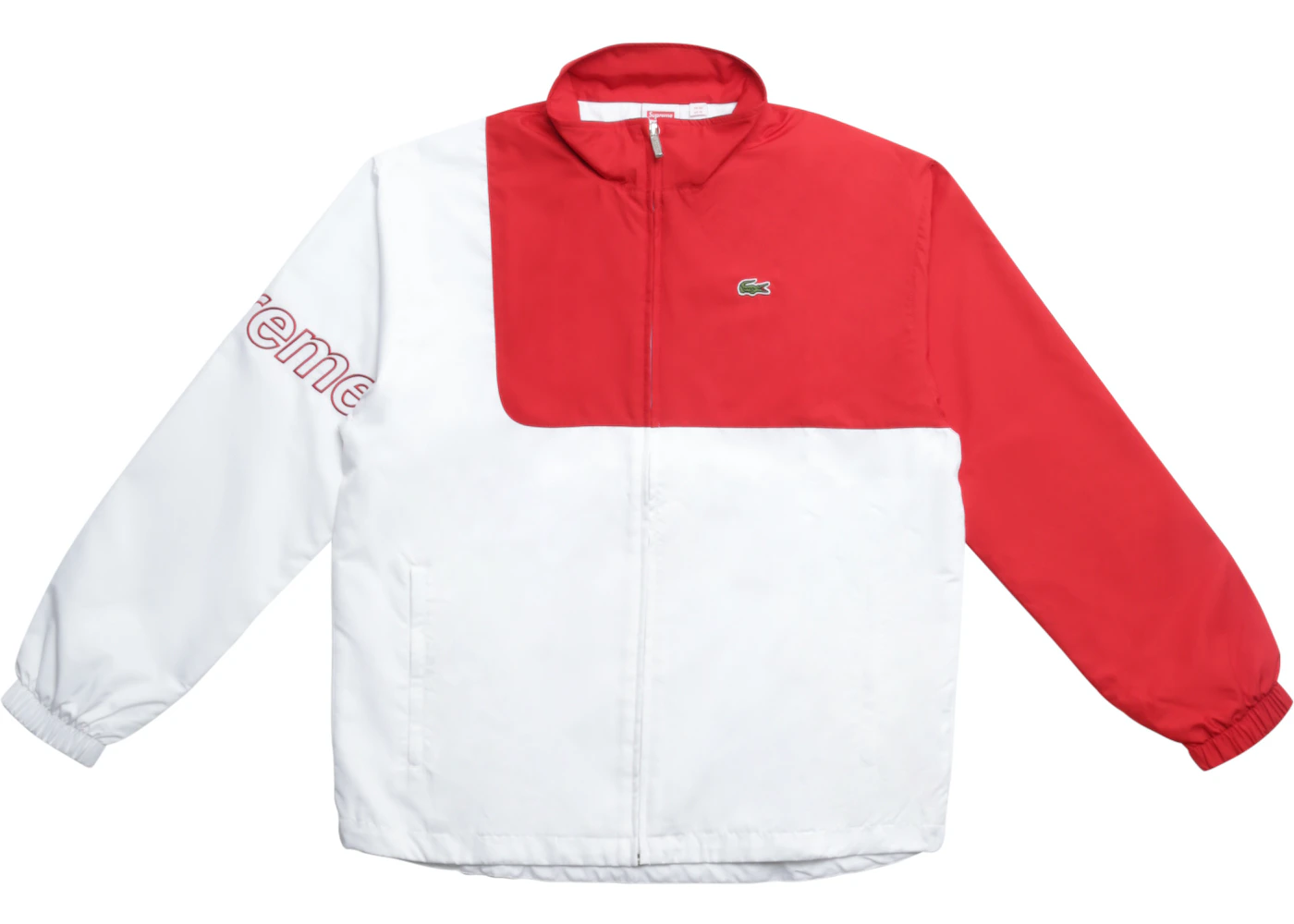 approve Stranger Panorama Supreme Lacoste Track Jacket Red - SS17 - US