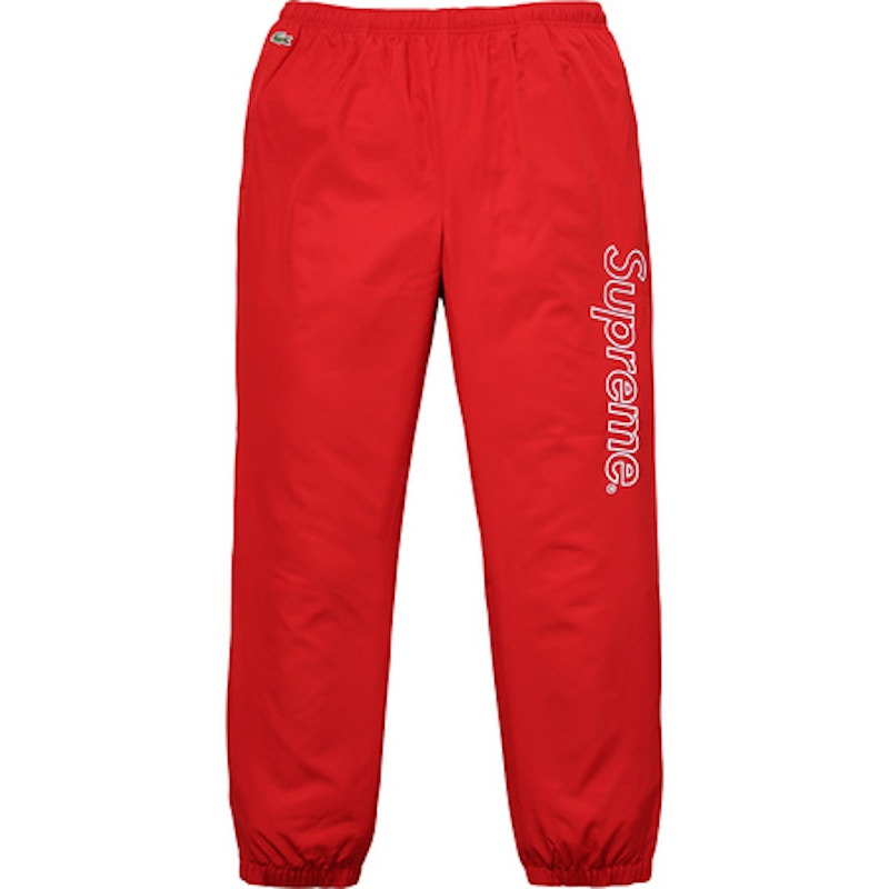 Supreme Lacoste Track Pant Red Men's - SS17 - US