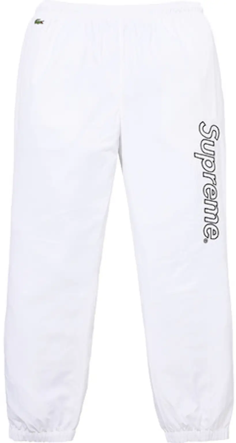 Supreme Lacoste Track Pant White - SS17 - DE
