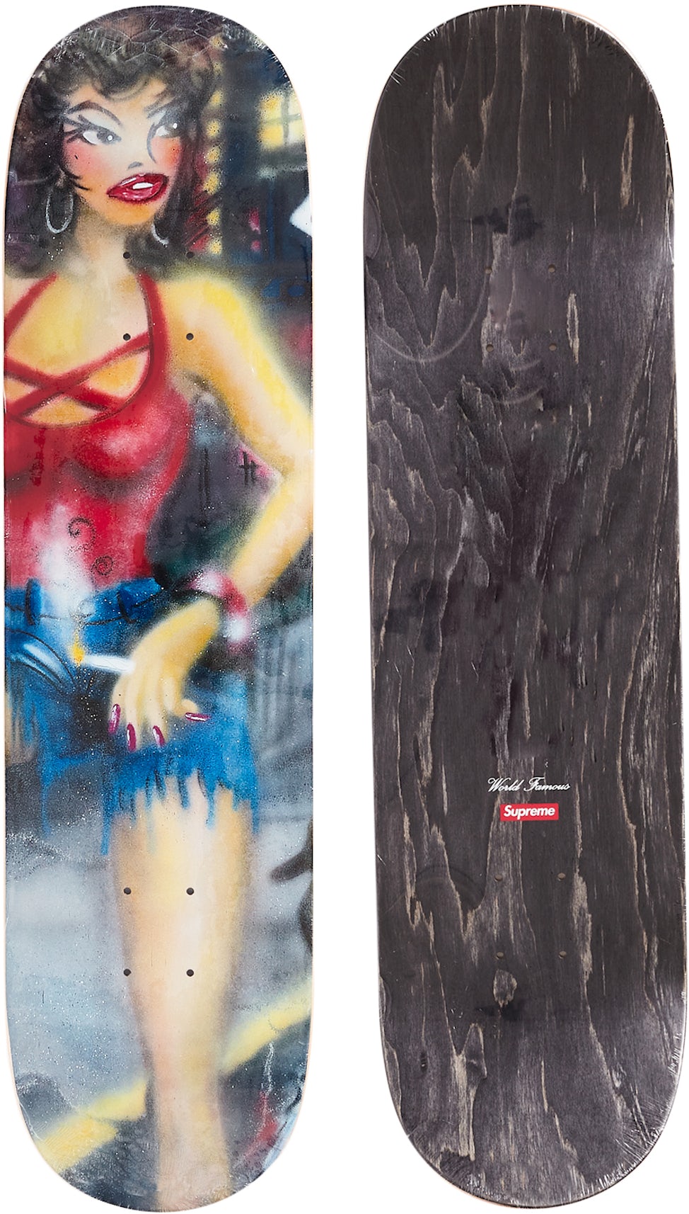 Supreme Cherries Skateboard Deck Red for Women