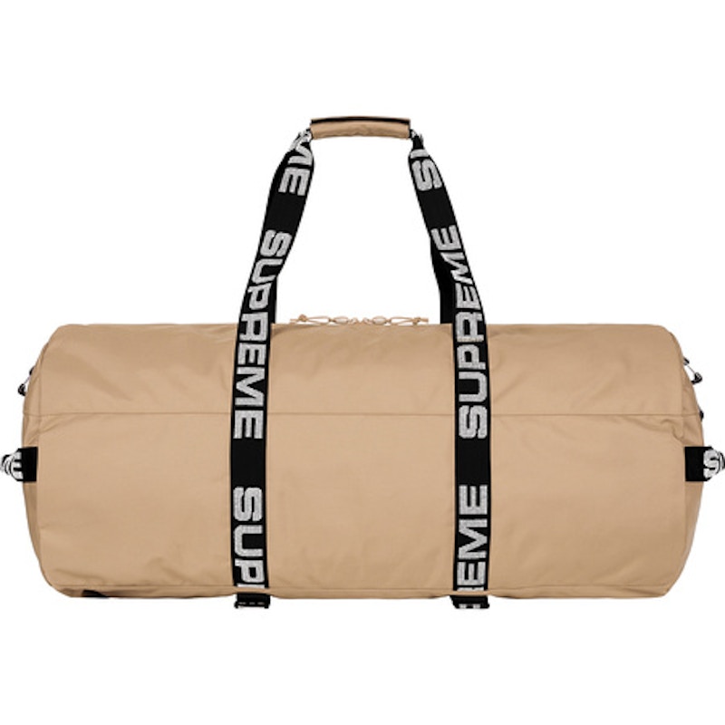 Supreme duffle bag on sale tan