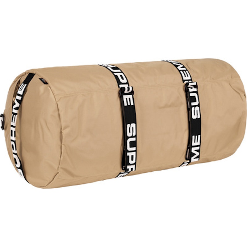 Supreme tan duffle on sale bag