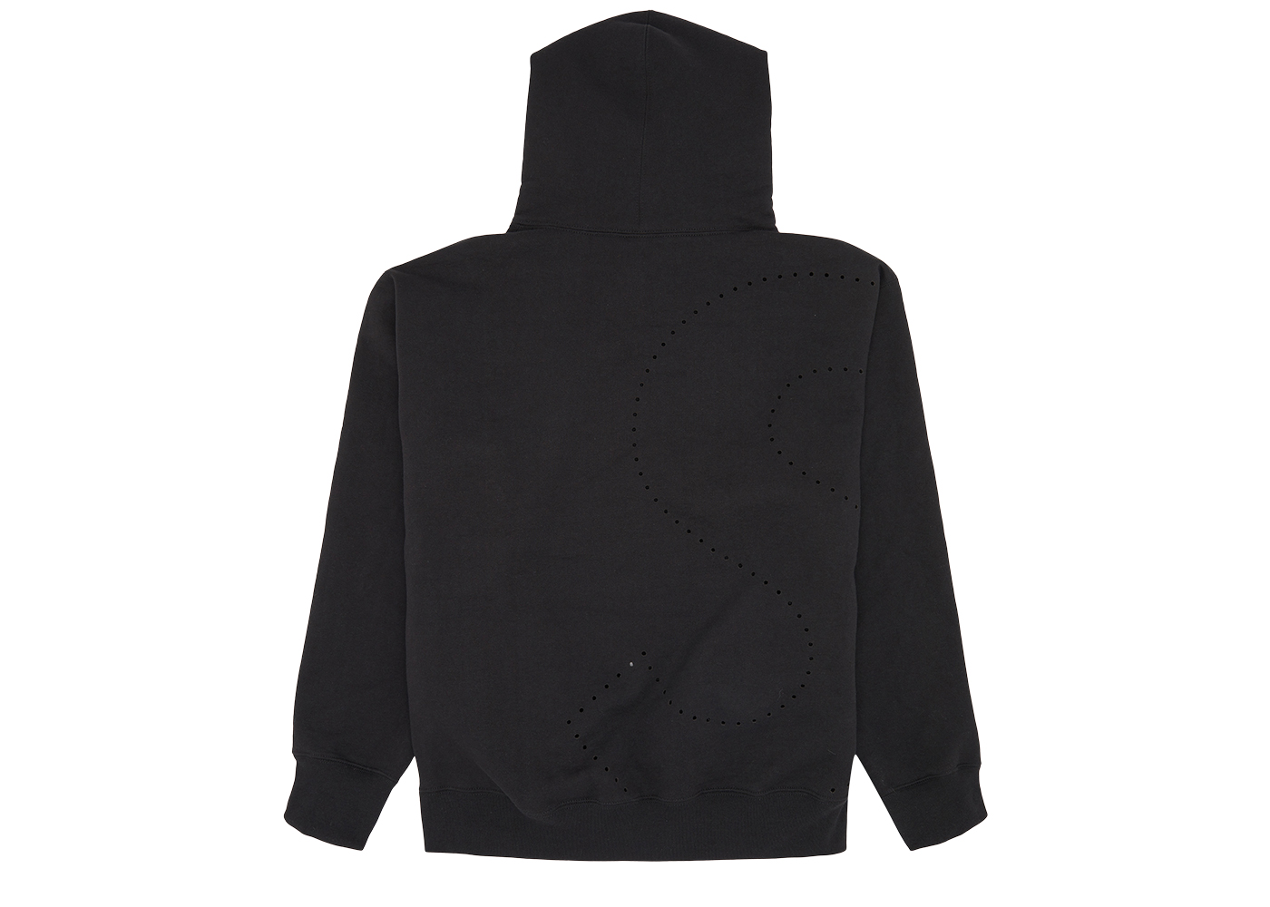 Supreme Laser Cut S Logo Hooded Sweatshirt Black Men's - SS21 - US