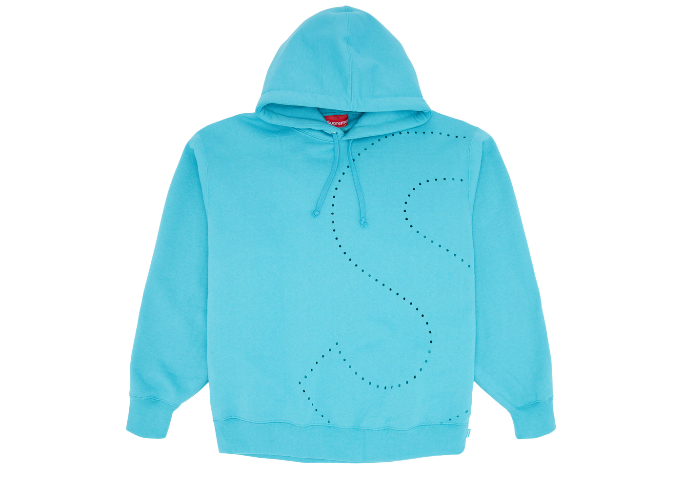 Supreme Laser Cut S Logo Hooded Sweatshirt Cyan メンズ - SS21 - JP