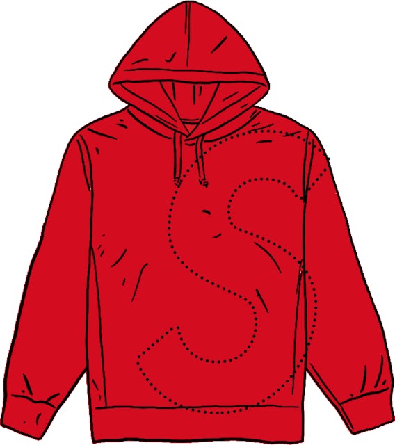 Supreme Laser Cut S Logo Hooded Sweatshirt Red メンズ - SS21 - JP