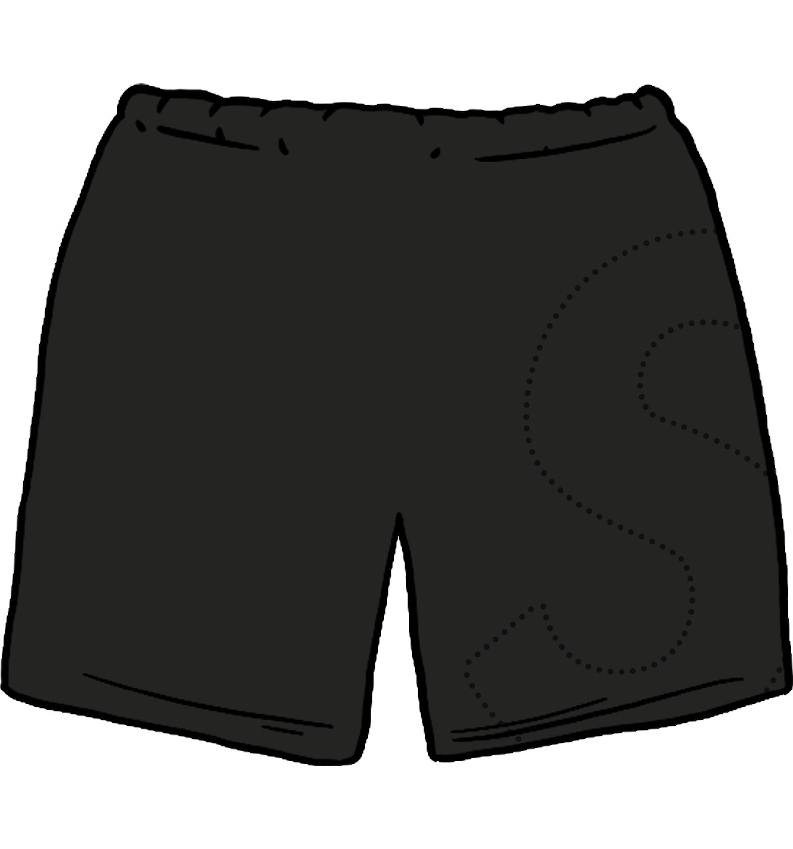 Supreme Laser Cut S Logo Sweatshort Black - SS21 Men's - US