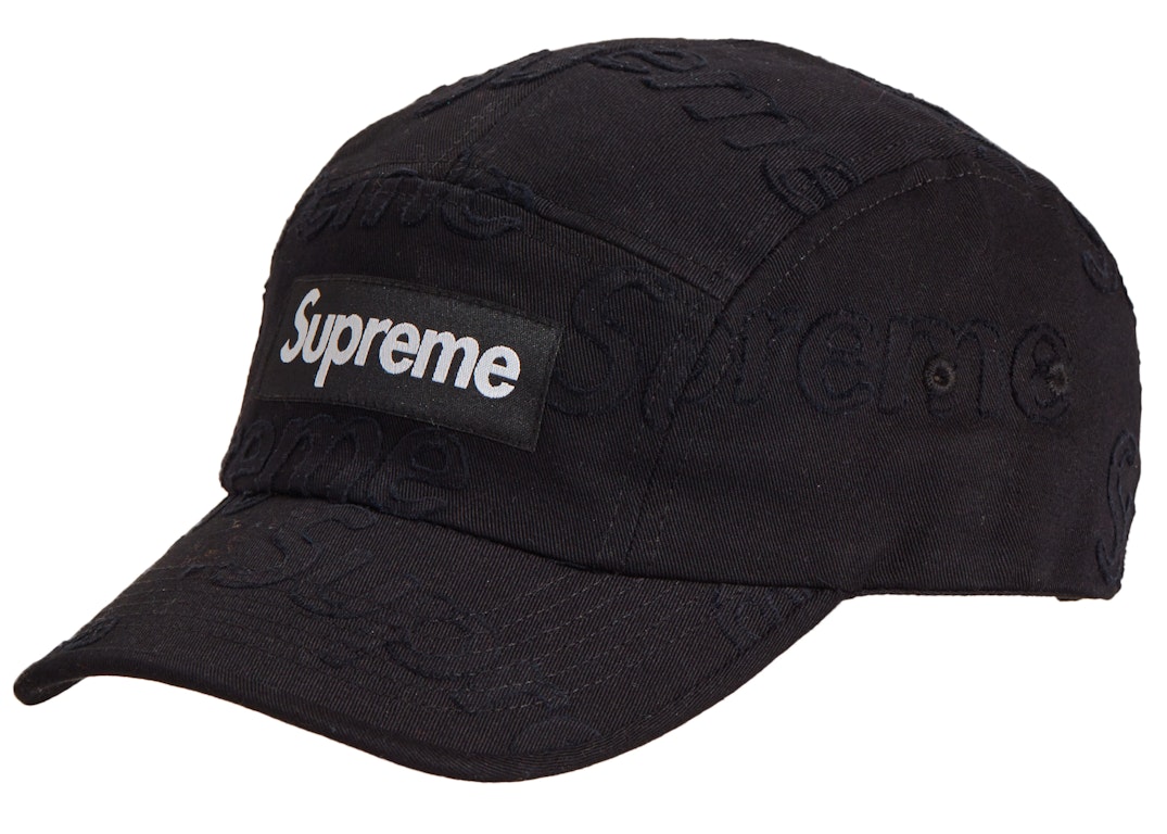Pre-owned Supreme Lasered Twill Camp Cap Black