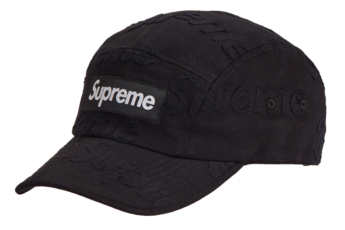 Pre-owned Supreme Lasered Twill Camp Cap Black
