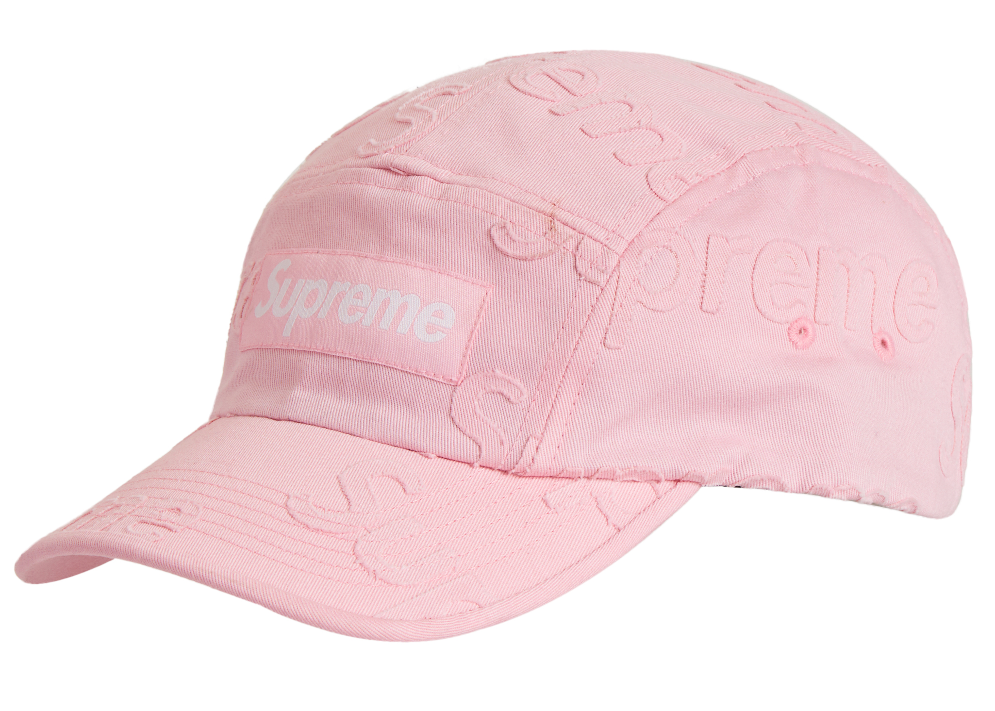 Supreme Lasered Twill Camp Cap Pink