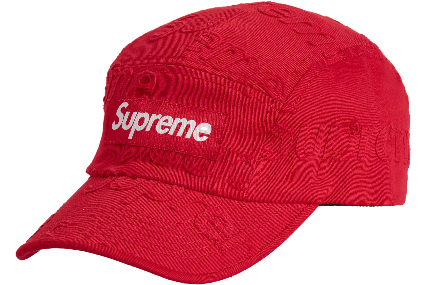 Supreme Lasered Twill Camp Cap Red - SS23 - FR