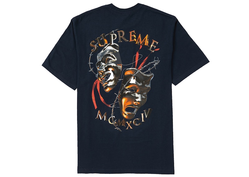 Supreme Laugh Now Tee Navy Men's - SS20 - US