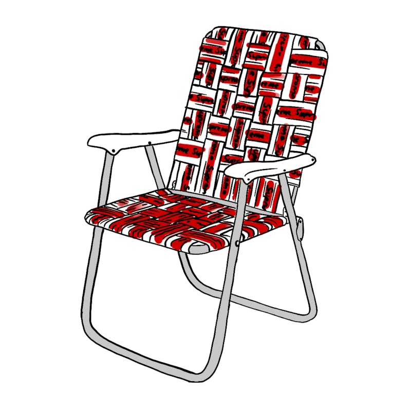 Supreme Lawn Chair Red - SS20 - US