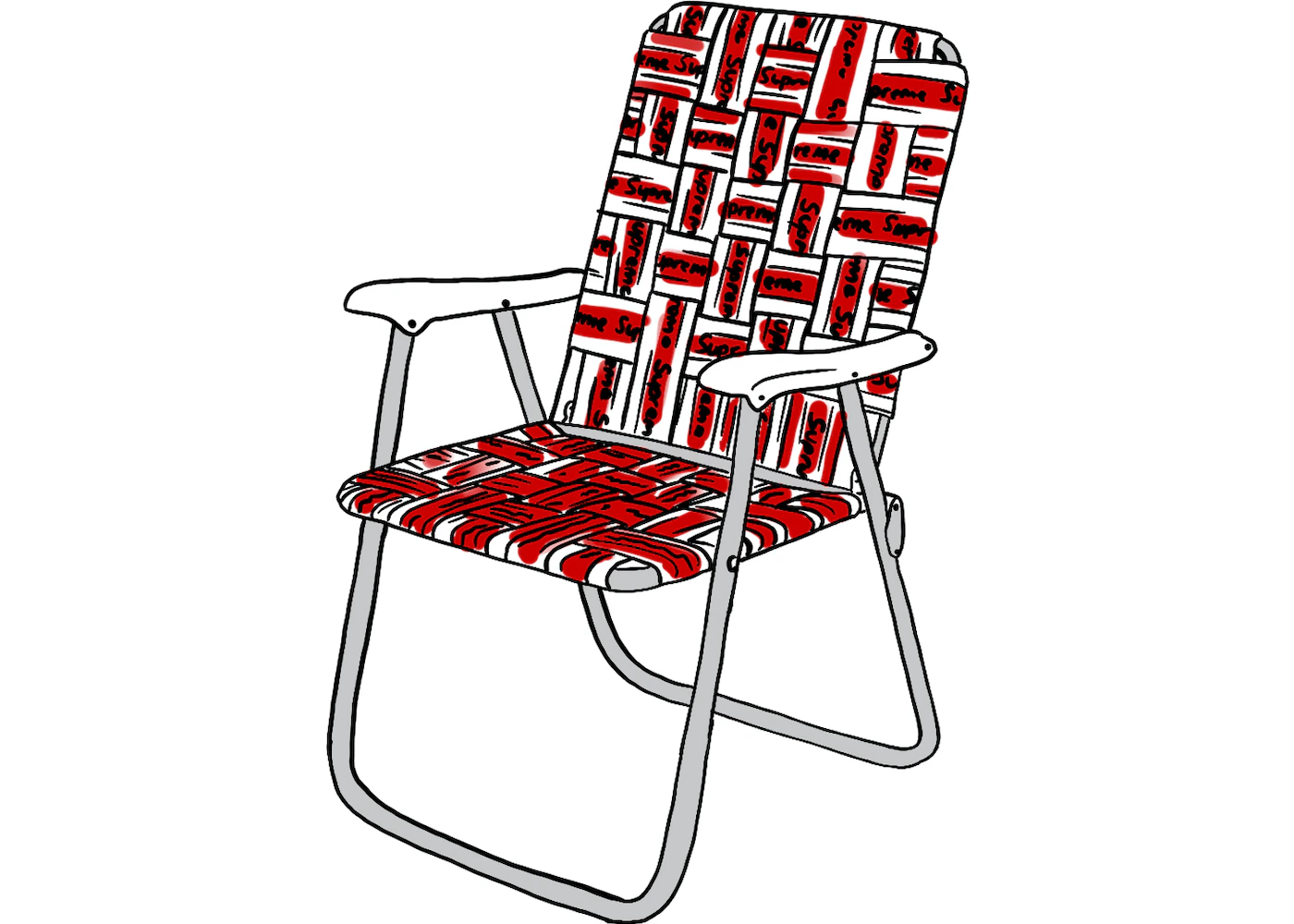 Supreme Lawn Chair Red - SS20 - CA