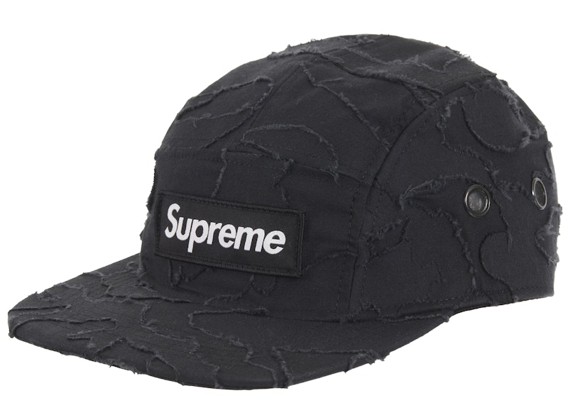 Supreme Layered Camo Camp Cap Black - SS25 - JP