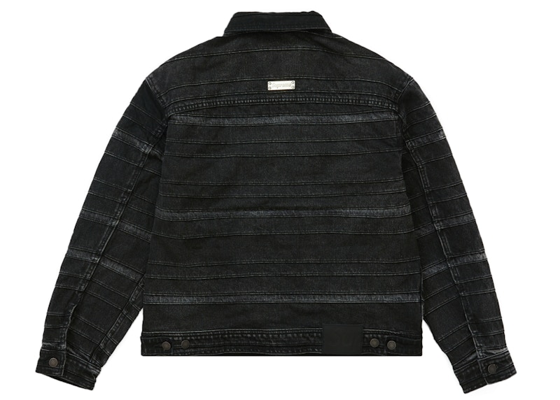 Supreme Layered Denim Trucker Jacket Black メンズ - FW22 - JP