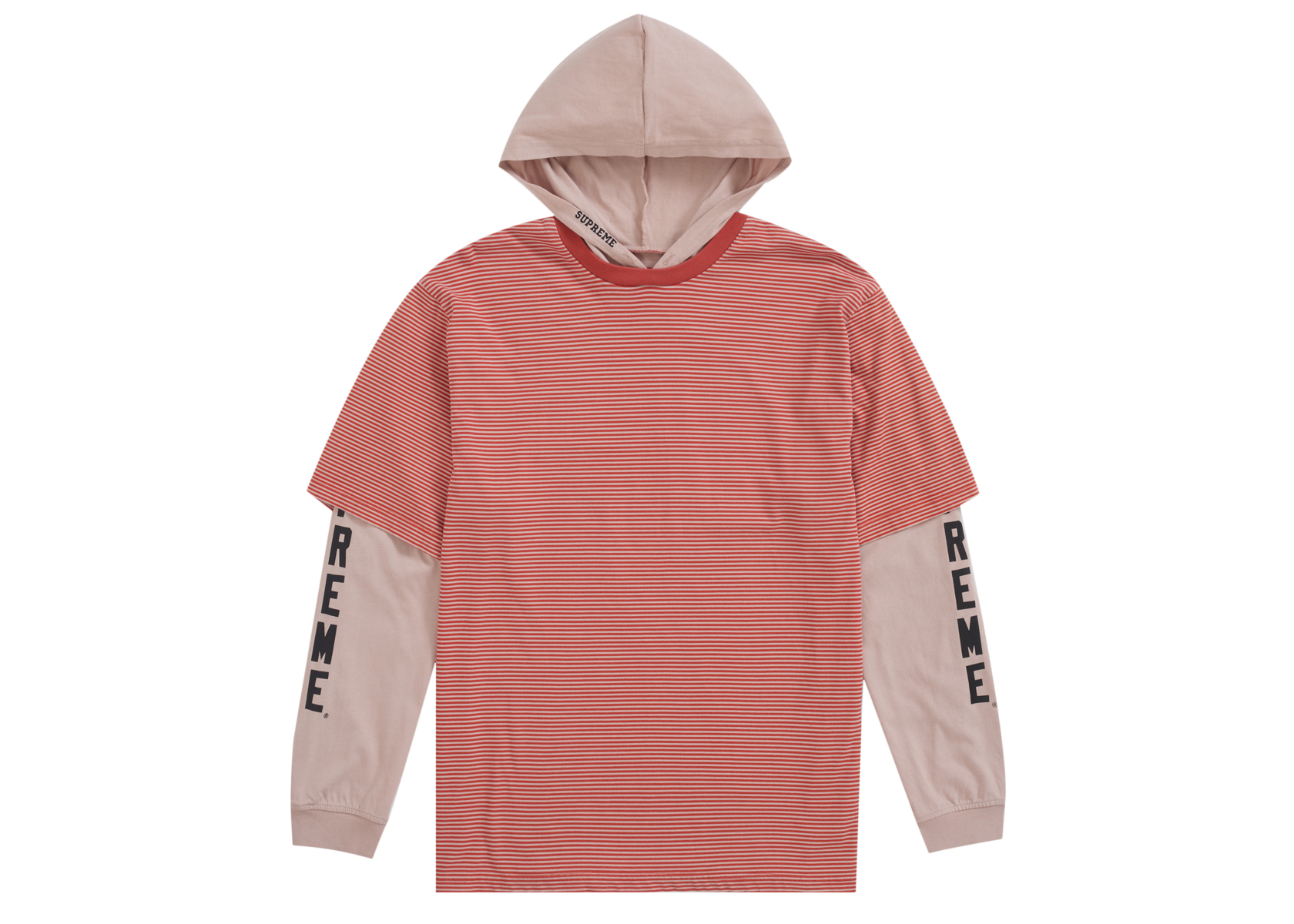 Supreme Layered Hooded L/S Top (SS24) Tan