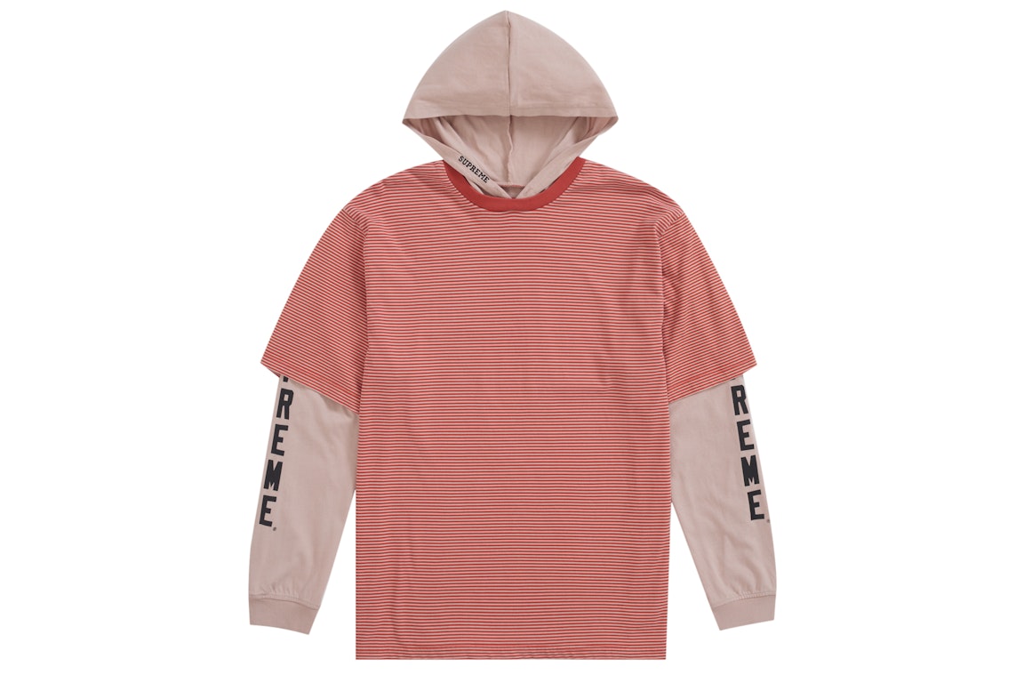 Pre-owned Supreme Layered Hooded L/s Top (ss24) Tan