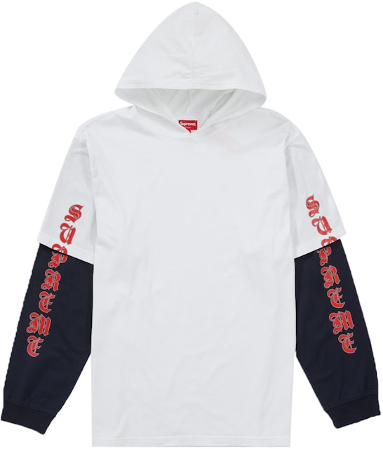 Supreme FW22 Layered Hooded L/S Long Sleeve Top Shirt Jersey