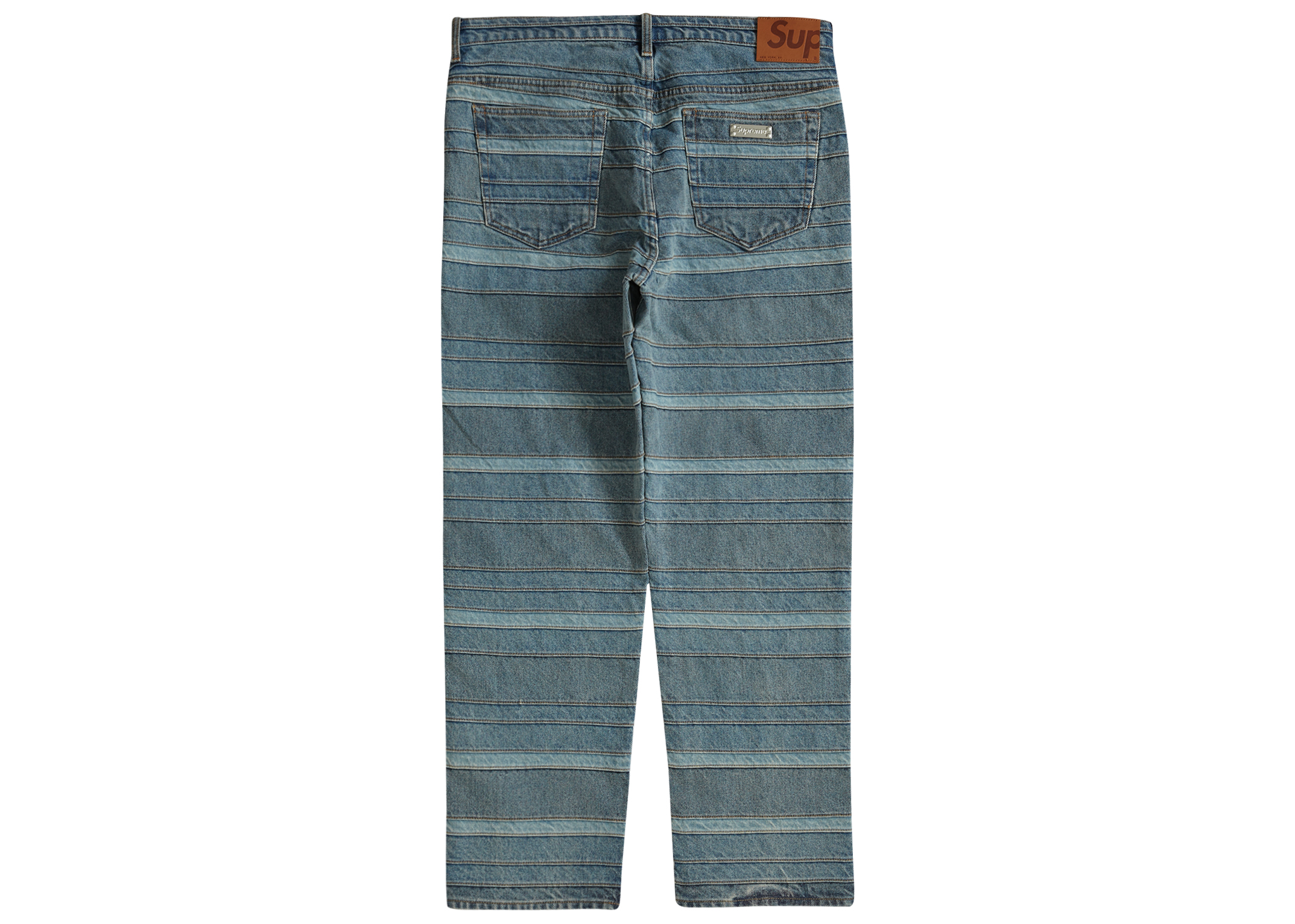 Supreme Layered Jean Washed Blue Men's - FW22 - US