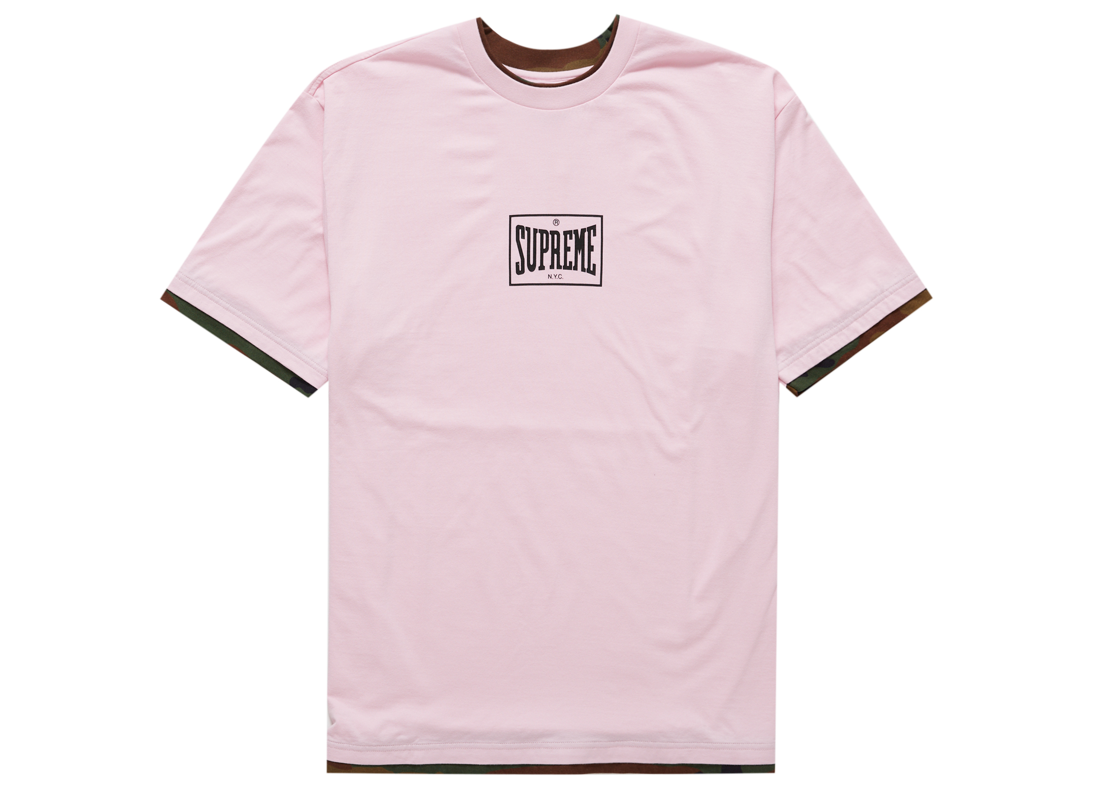 Supreme Layered S/S Top Pink メンズ - SS22 - JP