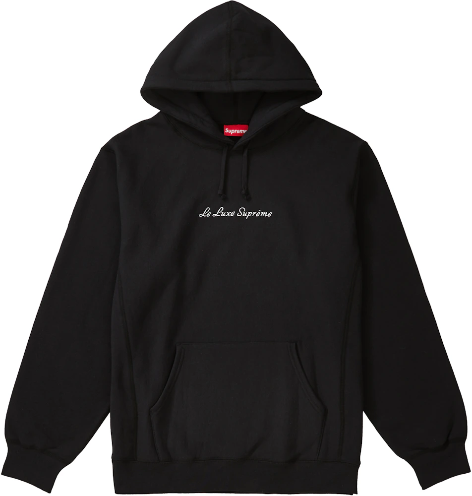 Supreme Le Luxe Hooded Sweatshirt Black