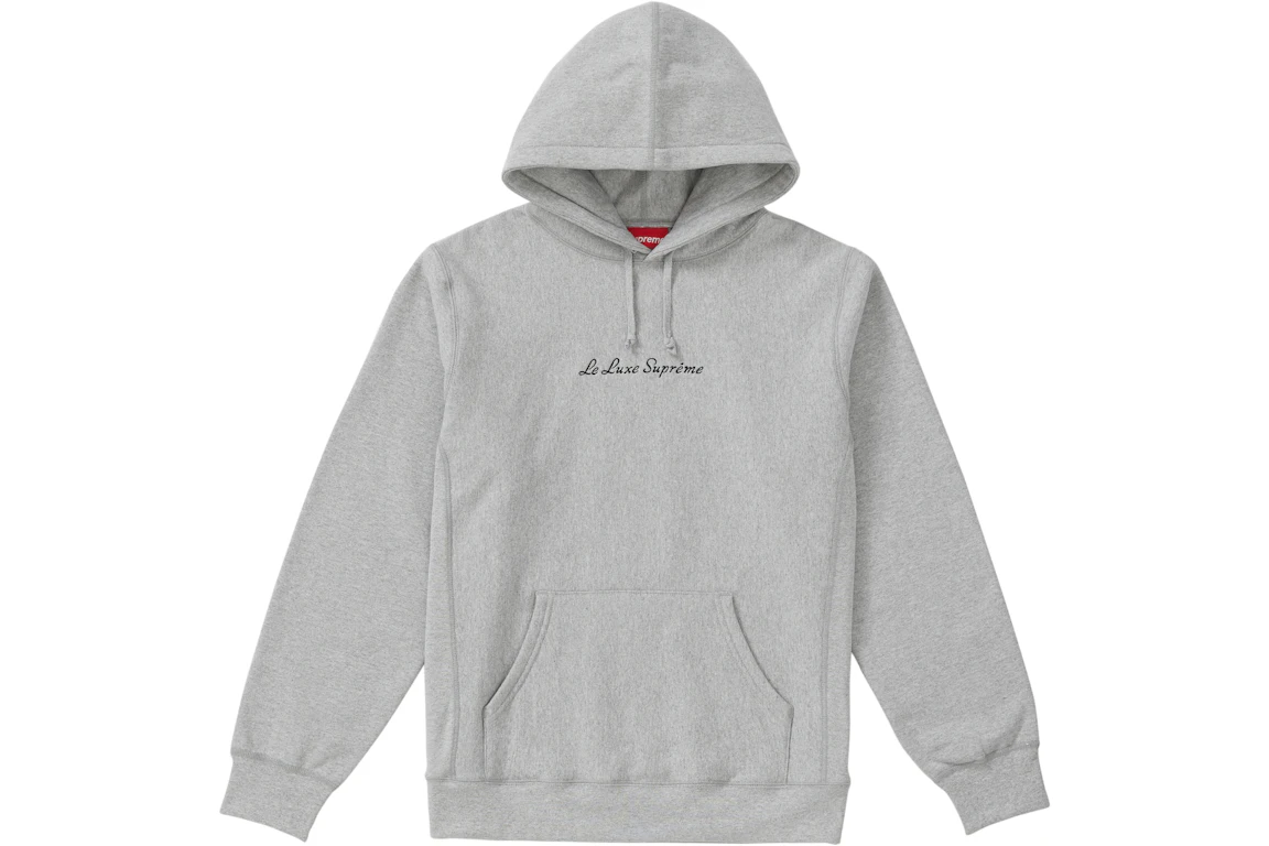 Supreme Le Luxe Hooded Sweatshirt Heather Grey - SS19 - JP