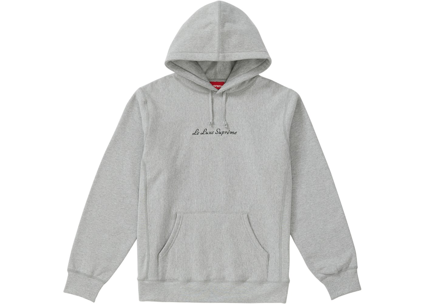Supreme Le Luxe Hooded Sweatshirt Heather Grey - SS19