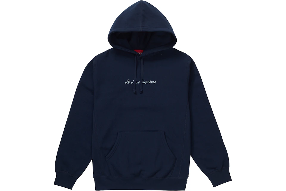Supreme Le Luxe Hooded Sweatshirt Navy