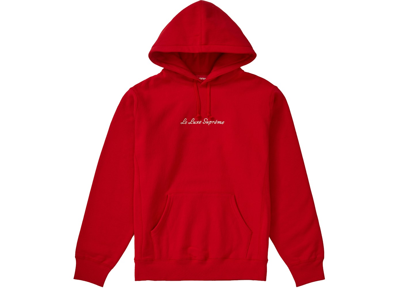 Supreme Le Luxe Hooded Sweatshirt Red - SS19