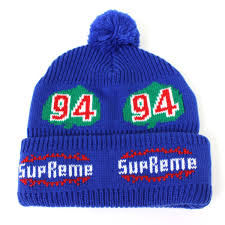 Supreme Leaf Beanie Royal - FW17 - US