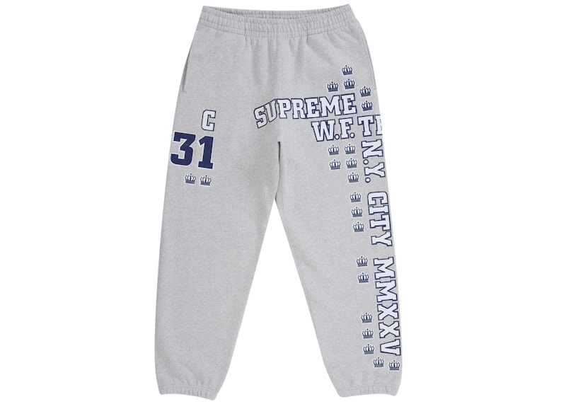 ウェア Supreme x Jordan Sweatpant \"Ash Grey\" SUPREME JORDAN SWEATPANT (LARGE) (ASH GREY) FW24 TRACK JEAN
