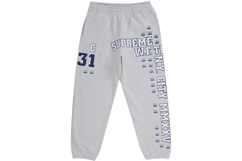Supreme League Champs Sweatpant Ash Grey Men's FW25 US