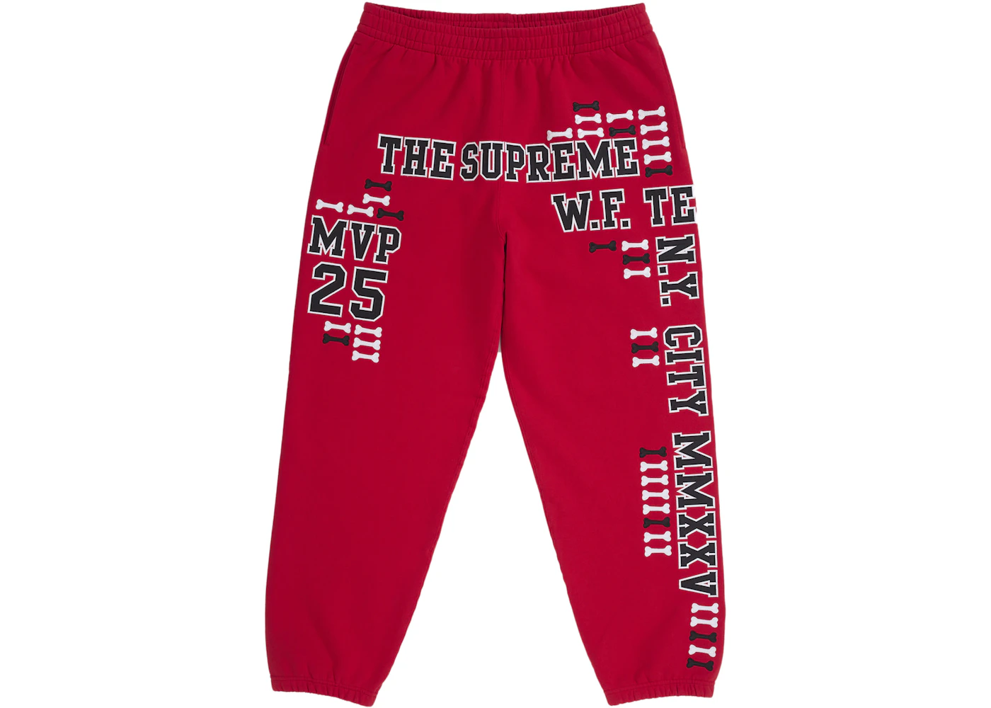 Supreme League Champs Sweatpant Red Men's FW25 US