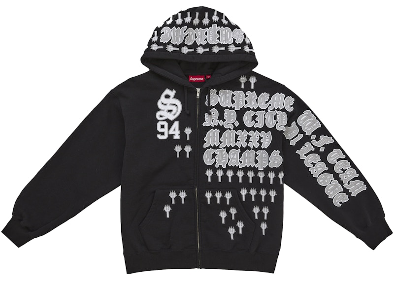 Supreme ミラノ ブラック ジップアップ スウェット Supreme ミラノ ブラック ジップアップ スウェット - メルカリ