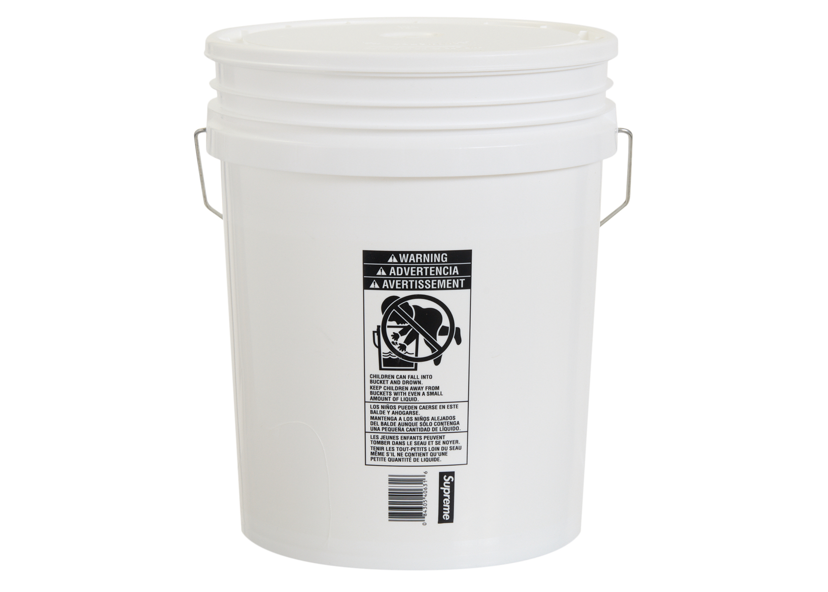 Supreme Leaktite 5 Gallon Bucket White - SS24 - GB