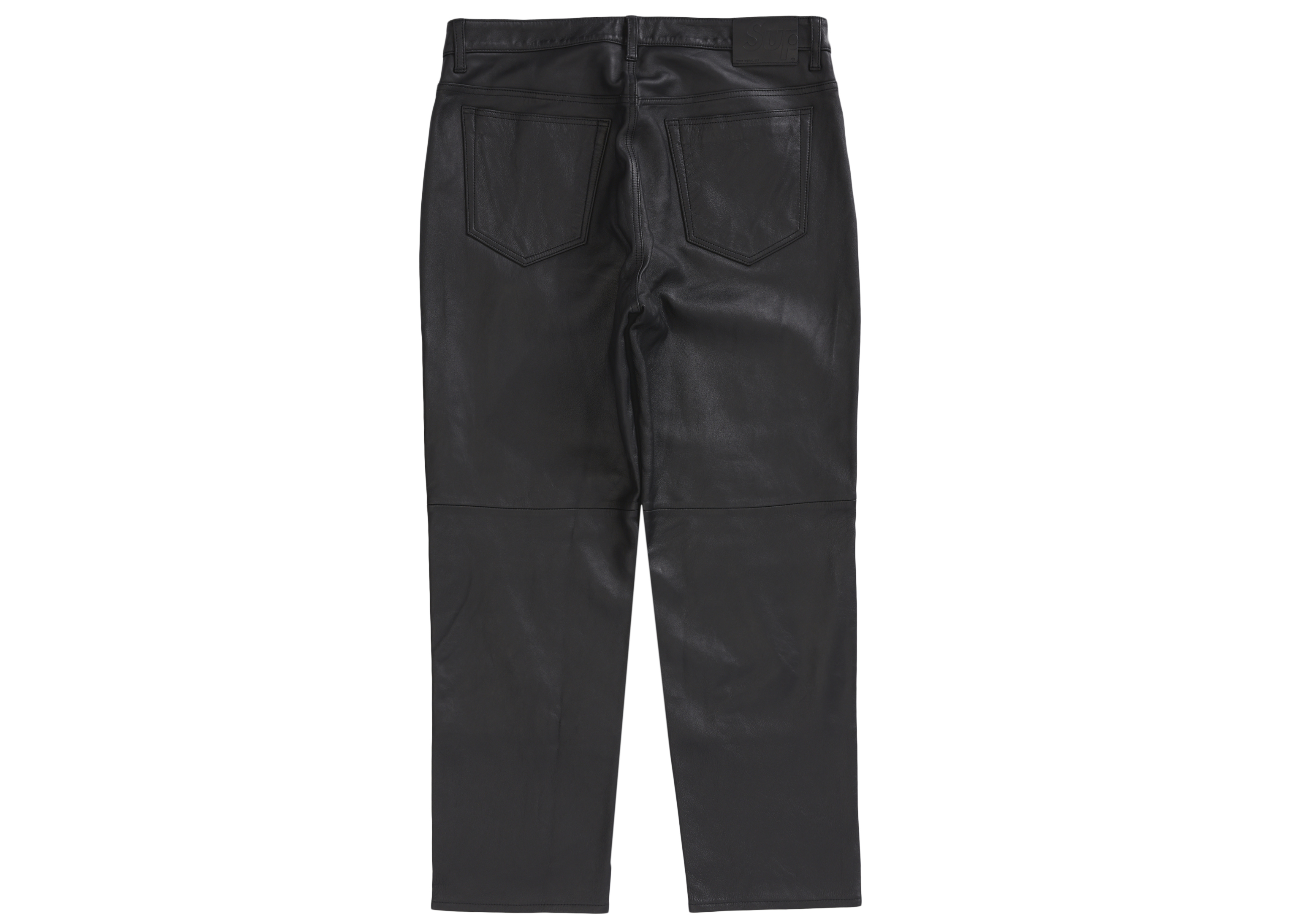 Supreme Leather 5-Pocket Jean Black メンズ - FW21 - JP