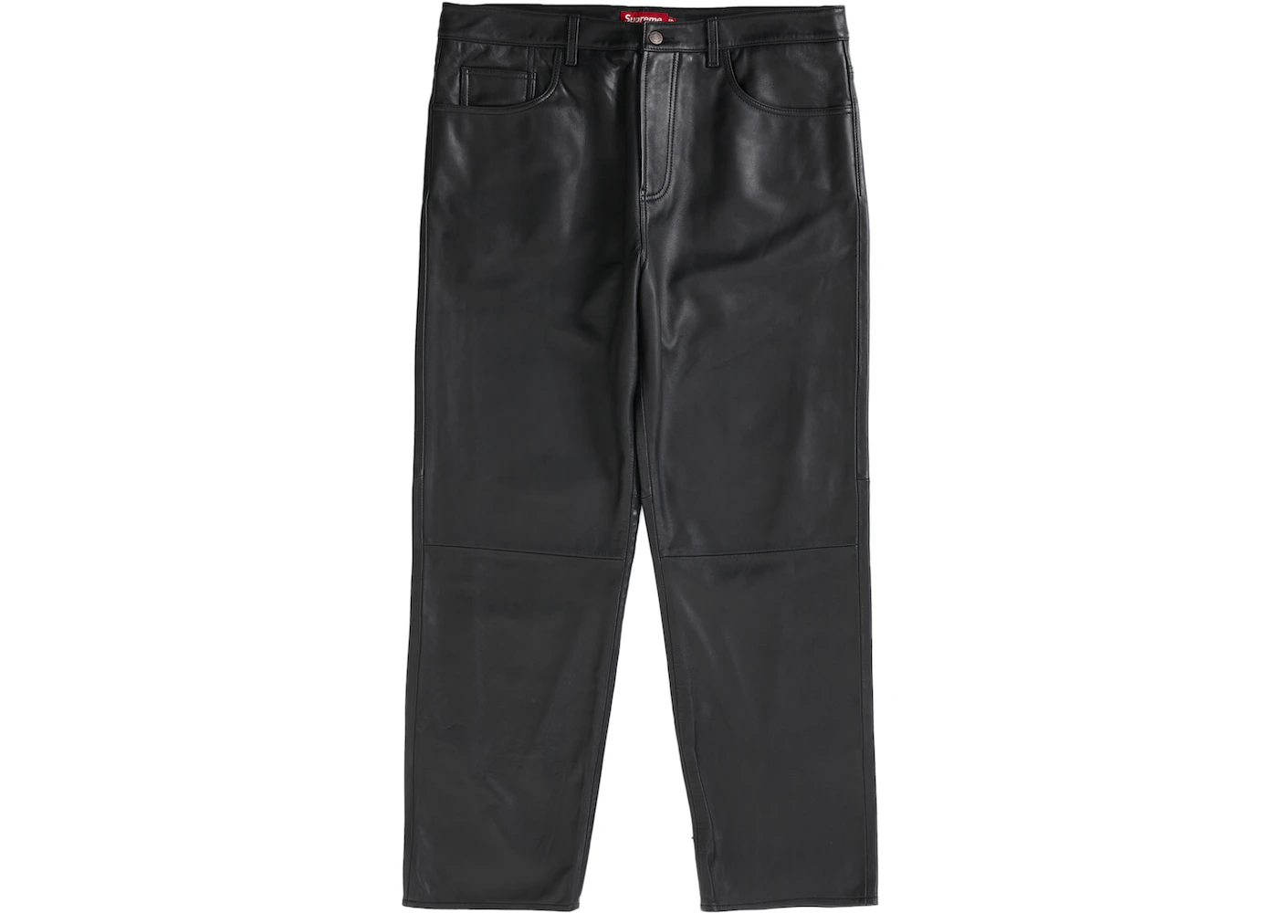 Supreme Leather 5-Pocket Jean (FW22) Black Men's - FW22 - US