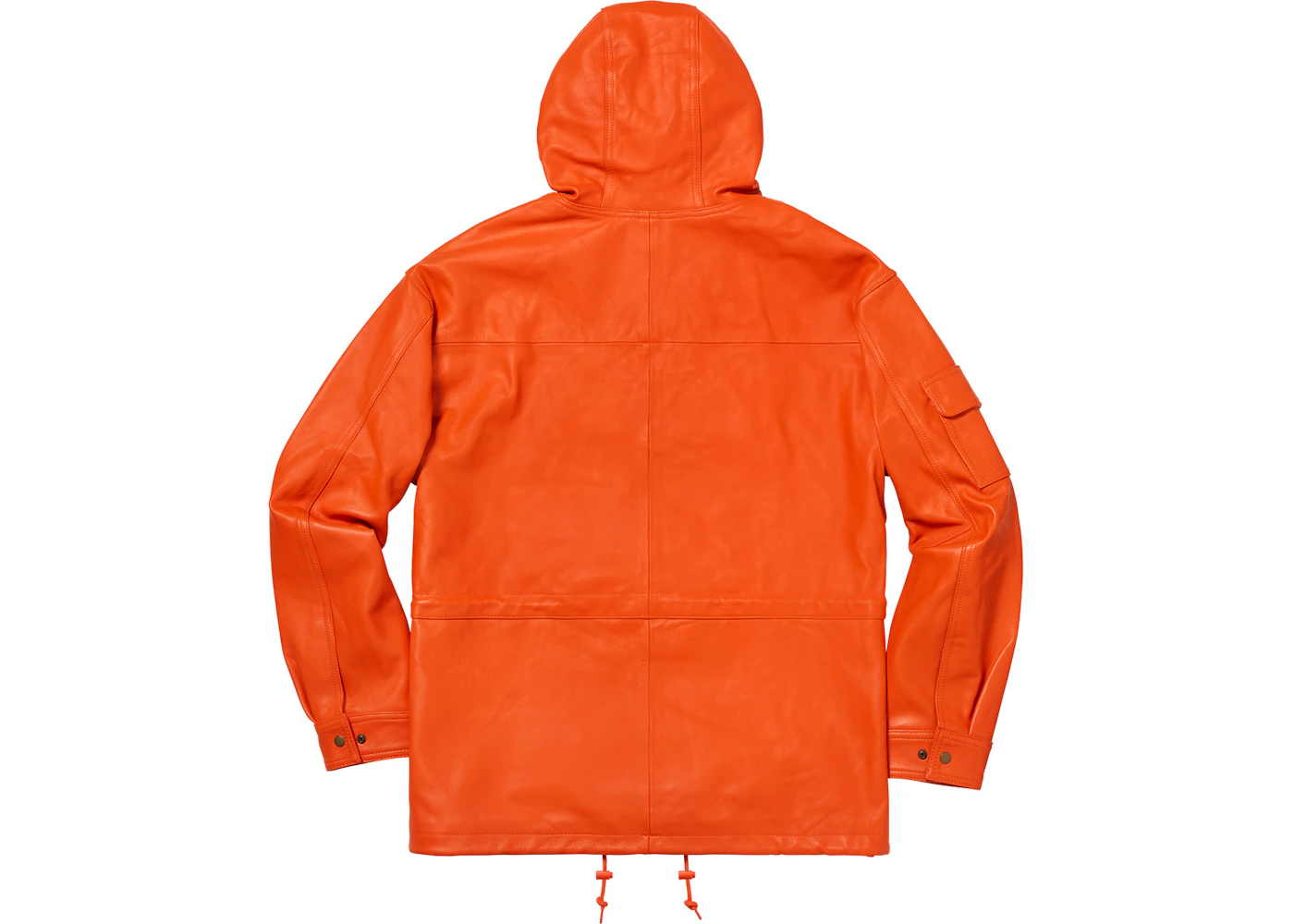 Supreme Leather Anorak Orange Men's - FW18 - US