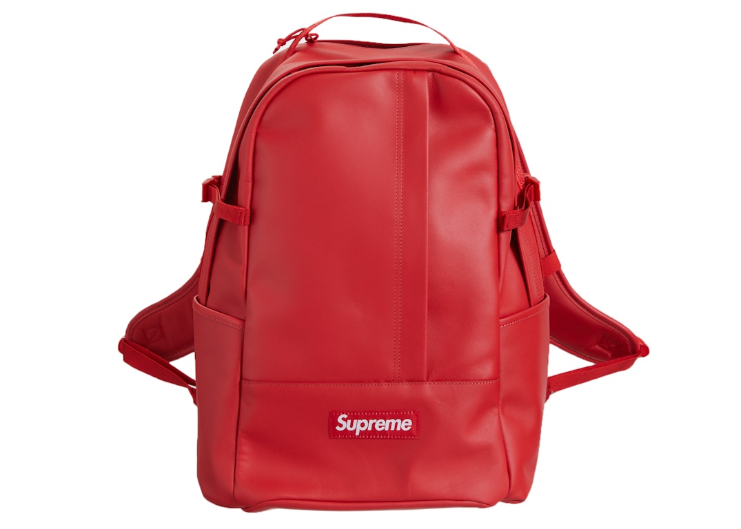 Pre-owned Supreme Leather Backpack Red