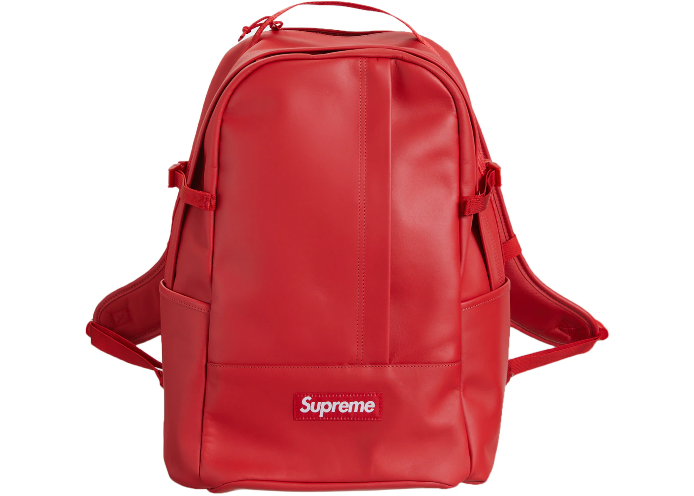 Supreme Leather Backpack Red - FW23 - US