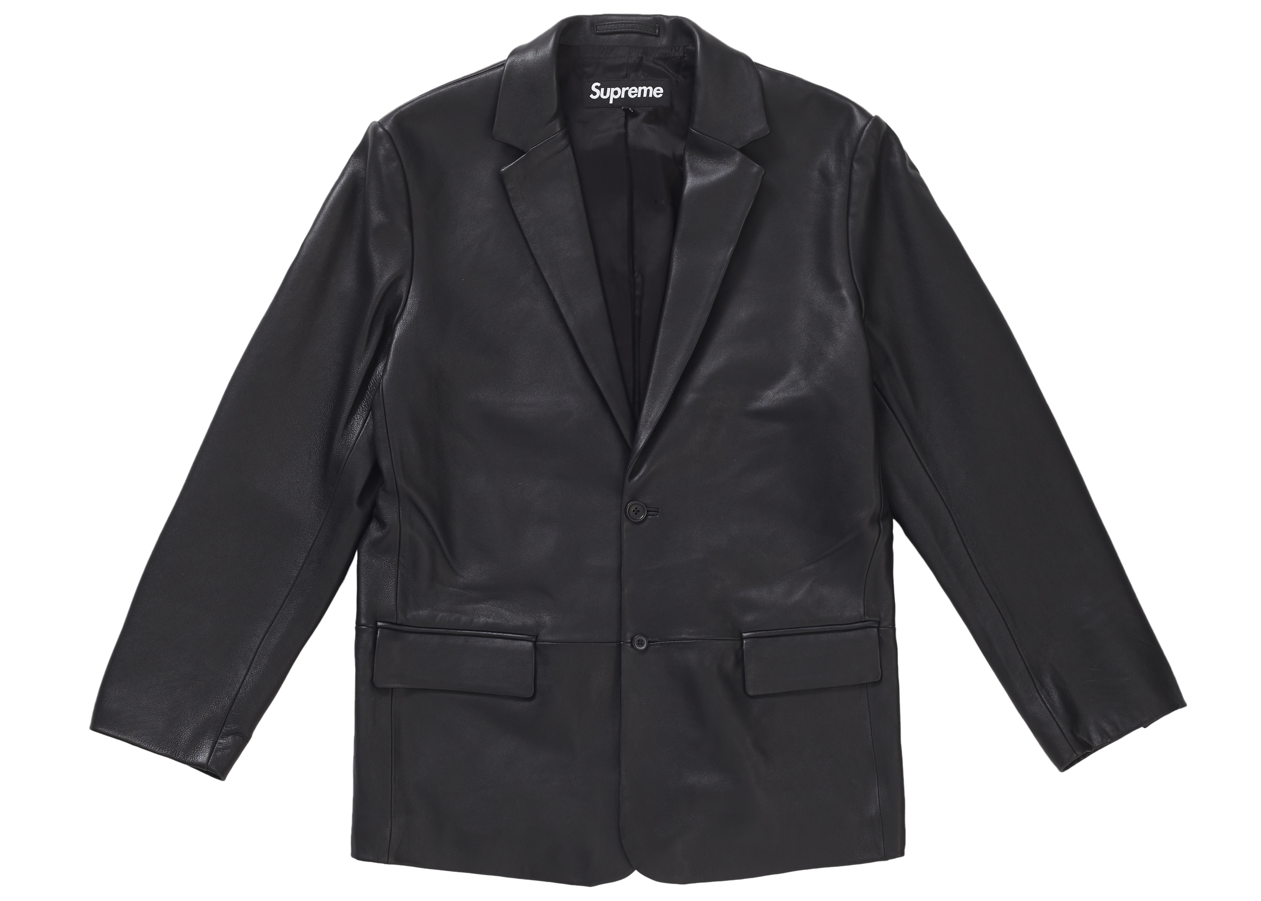 Supreme Leather Blazer Black