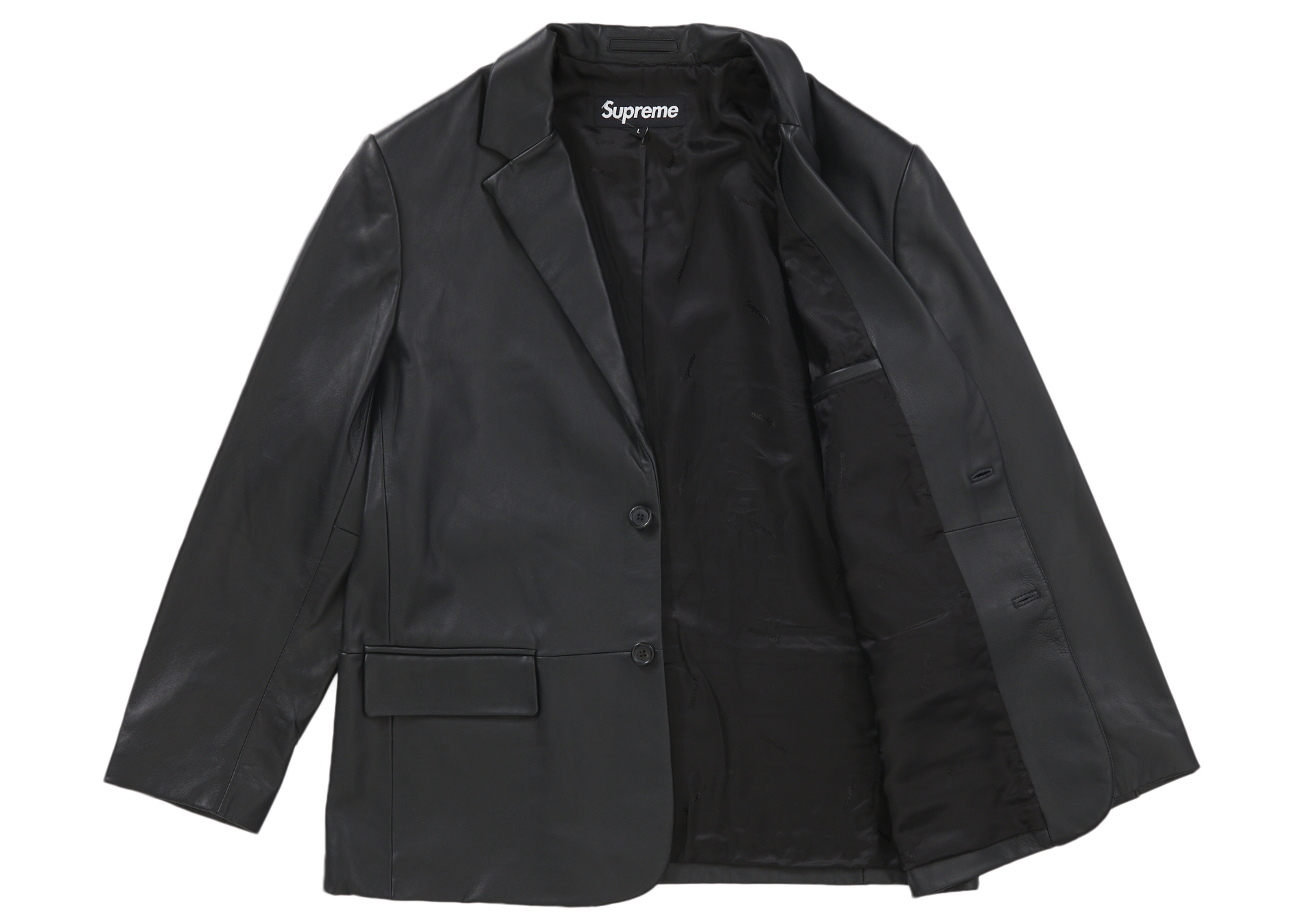 Supreme Leather Blazer (FW22) Black メンズ - FW22 - JP