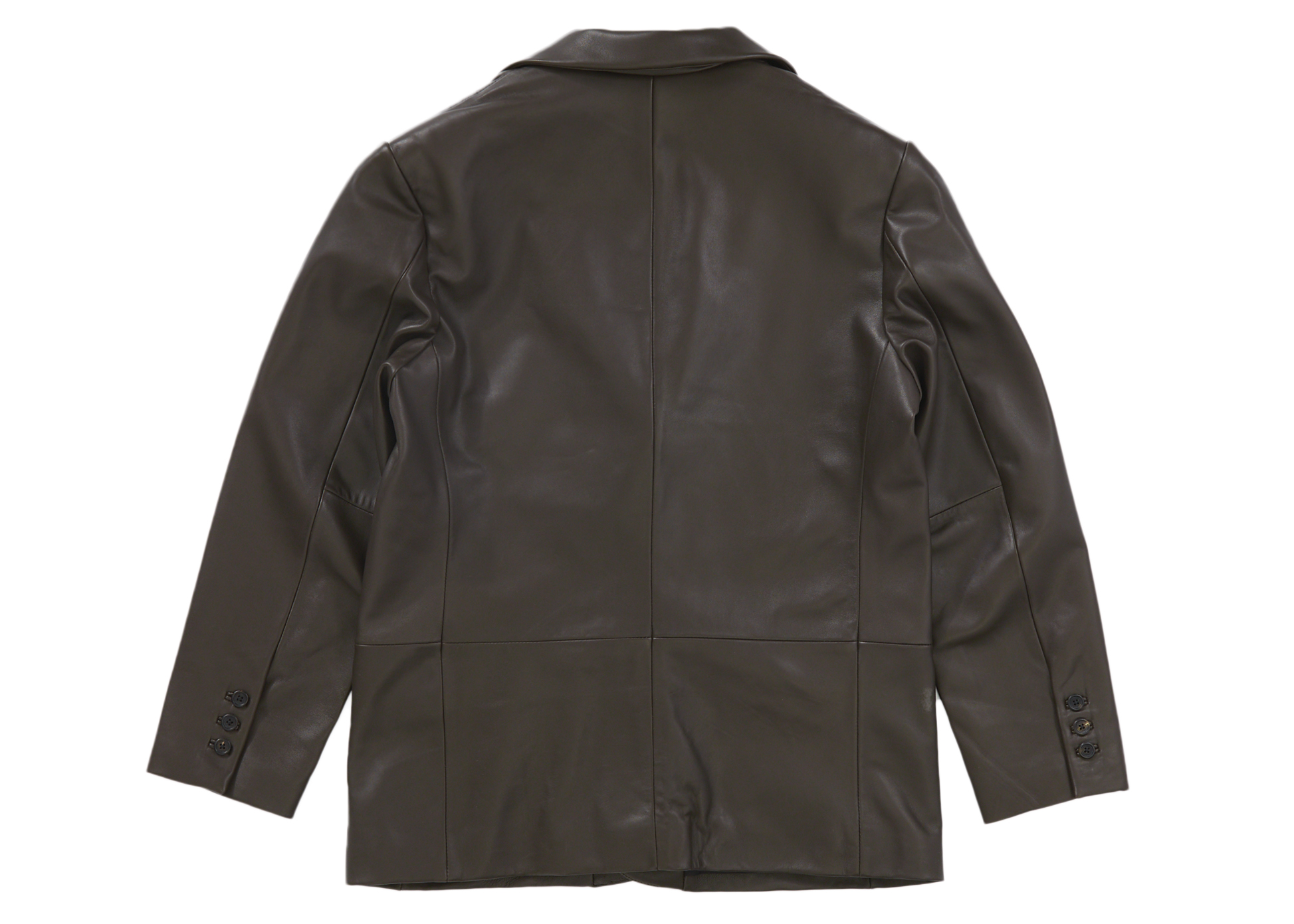Supreme Leather Blazer (FW22) Brown Men's - FW22 - US